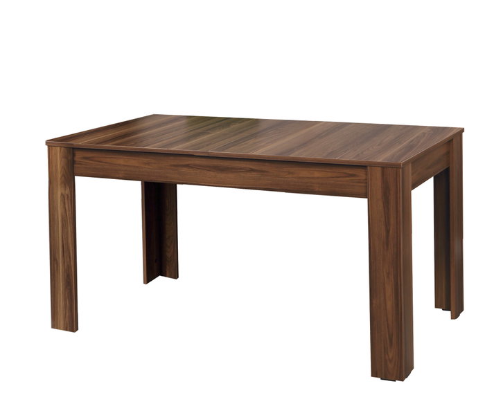Hanah Home Oblo Mesa de comedor extensible Nogal